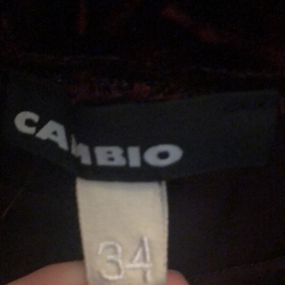 Cambio Velvet pants with pink and black stripes - Picture 6 of 7